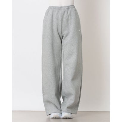 レディース Nike Studio Fleece ミディアムウェイト ウィメンズ ミッドライズ ワイドレッグパンツ IM8103 （グレー）｜詳細画像