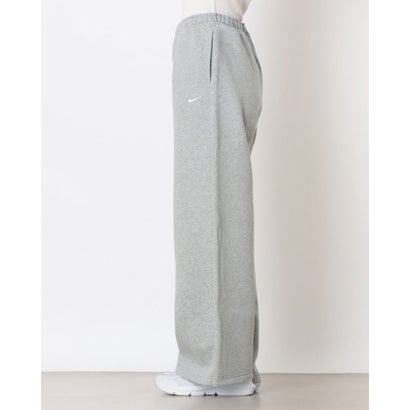 レディース Nike Studio Fleece ミディアムウェイト ウィメンズ ミッドライズ ワイドレッグパンツ IM8103 （グレー）｜詳細画像