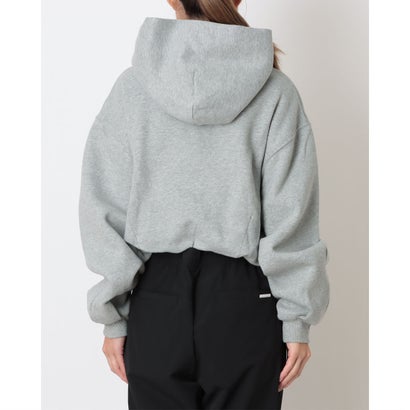 ナイキ NIKE レディース スタジオ フリース ミディアムウェイト ウィメンズ オーバーサイズド クロップド パーカー IM8097 （グレー）｜詳細画像