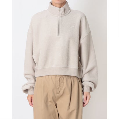 レディース スウェットトレーナー ナイキ ウィメンズ STDO フリース PLSH OS CRP Q IM8366236 （CREAM II/SAIL）｜詳細画像