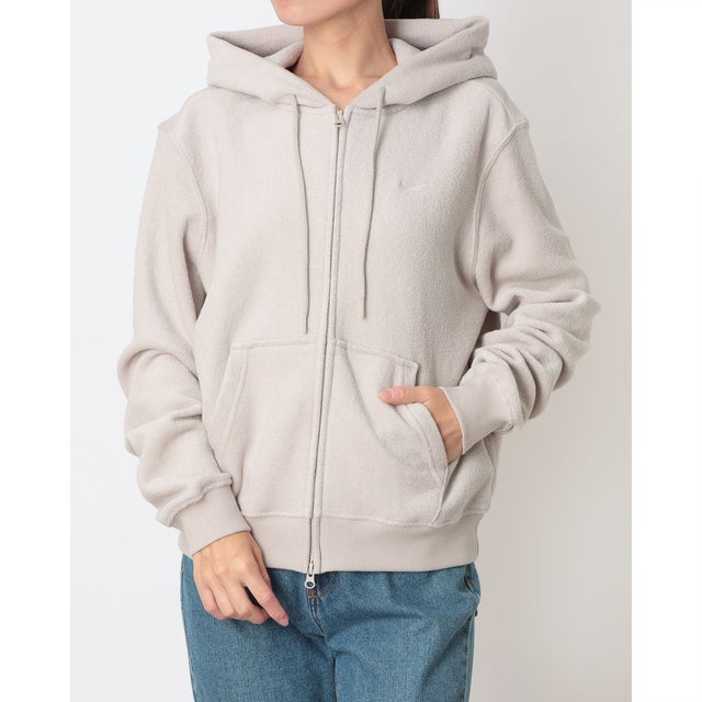 レディース スウェットフルジップ ウィメンズ STDO フリース PLSH STD フルジップL/S フーディ IM8368236 （CREAM II/SAIL）