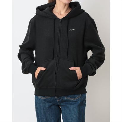 レディース スウェットフルジップ ナイキ ウィメンズ STDO フリース PLSH STD フルジップL/S フーディ IM8368010 （BLACK/SAIL）｜詳細画像