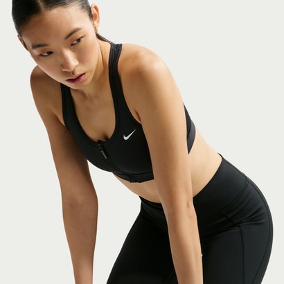 ウェア レディース ナイキ スウッシュ フロント ジップ FN2732 010 NIKE SWOOSH FRONT ZIP （ブラック）｜詳細画像