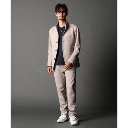 ニコルクラブフォーメン NICOLE CLUB FOR MEN レザーライクムラプリントカットソーパンツ （19ライトグレー）｜詳細画像