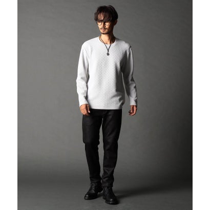 ニコルクラブフォーメン NICOLE CLUB FOR MEN レザーライクムラプリントカットソーパンツ （49ブラック）｜詳細画像