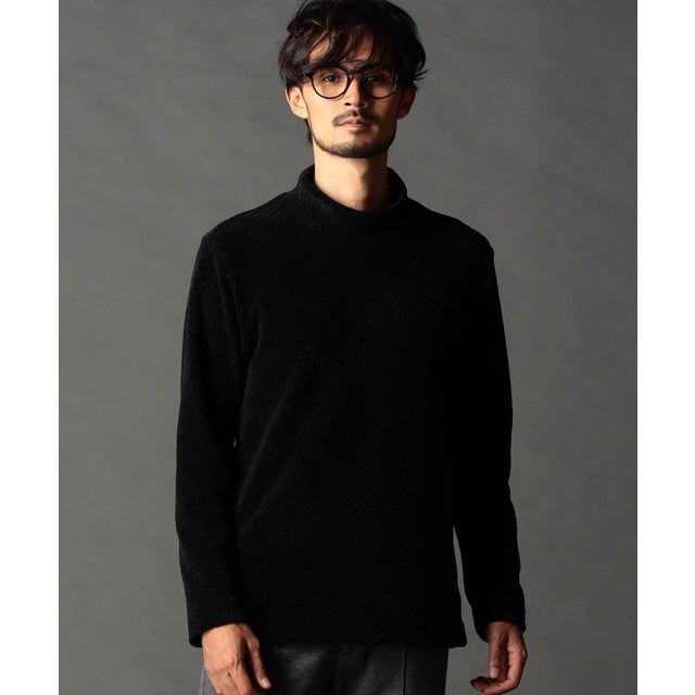 モールバイヤス モックネックプルオーバー （49ブラック）