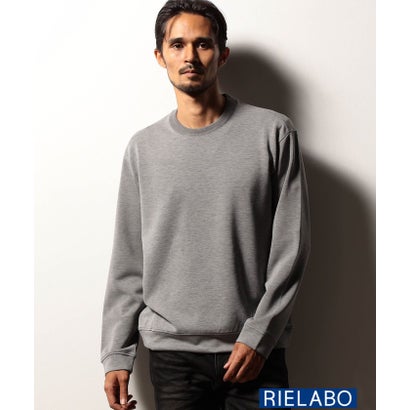 【RIELABO】ストライプポンチクルーネックプルオーバー （19ライトグレー）｜詳細画像