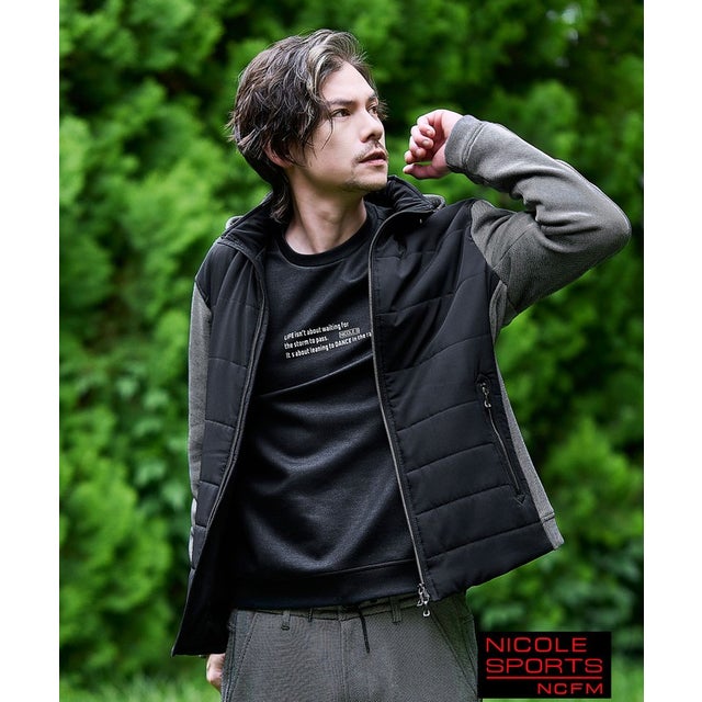 【NICOLE SPORTS】ボンディングボンバージャージブルゾン （29グレー）