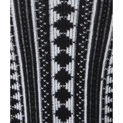 【WEB限定】カウチン柄ショールカラーカーディガンニット （49ブラック）｜詳細画像