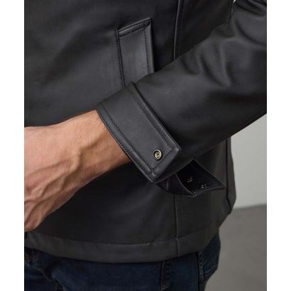レザーライク ムラプリントミリタリーブルゾン （15キャメル）｜詳細画像