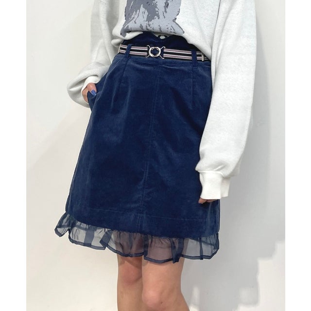 2WAYコーデュロイスカート （60ブルー）