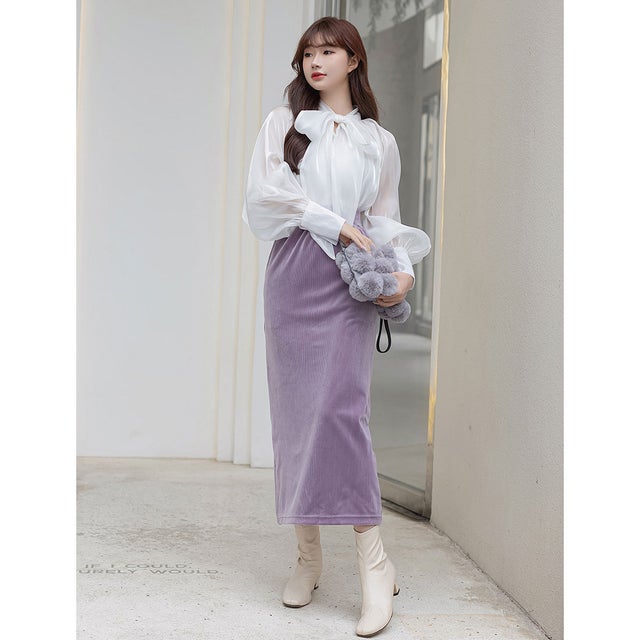 ALBA ROSA コーデュロイ 升目タイトスカート NI8632EW00194_fw_thumbM.jpg