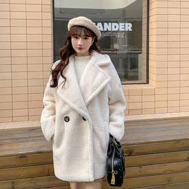 ボリュームたっぷり モコモコボアファーコート防風コートエコファーコート 韓国ファッション （IV）