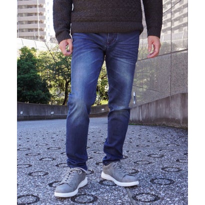 アラカルト裏起毛スリムストレートパンツ （60ブルー）｜詳細画像