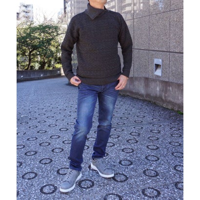 アラカルト裏起毛スリムストレートパンツ （60ブルー）｜詳細画像