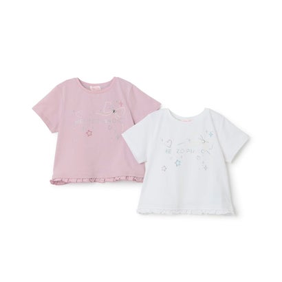 キラキラモチーフロゴ 半袖Tシャツ （オフ ホワイト）｜詳細画像