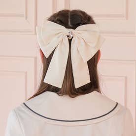 ビッグリボンバレッタ （アイボリー）