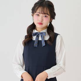 エンブレム刺しゅうブラウス （白）