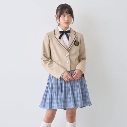 【卒服】【5点セット】ジャケット×プリーツスカートコーデセット （ベージュ）｜詳細画像