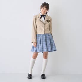 【卒服】【5点セット】ジャケット×プリーツスカートコーデセット （ベージュ）