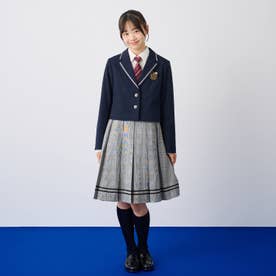 【卒服】【5点セット】パイピングジャケットコーデセット （紺）
