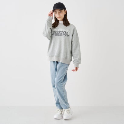 ポンポネットジュニア pom ponette junior レースワッペンラメ裏毛プルオーバー×タートルTシャツセット （アイボリー）｜詳細画像