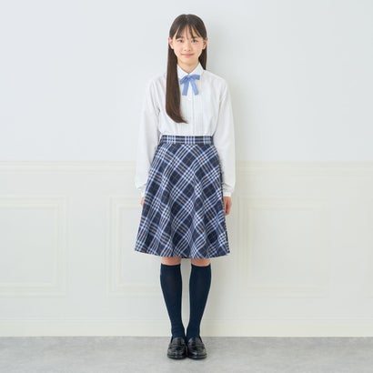 【卒服】【シワになりにくい】丸襟シャツ （白）｜詳細画像