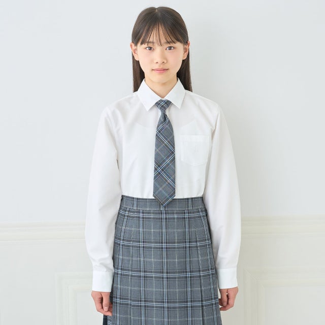 【卒服】【シワになりにくい】角襟シャツ （白）