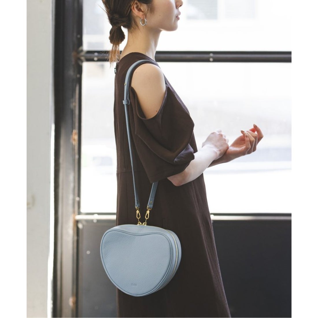 ノーブル NOBLE ch!iii/チー Leather Heart Shoulder （ブラック 