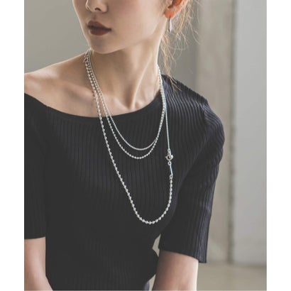 《WEB限定追加予約3》in mood/インムード MULTIBALL CHAIN-necklace （シルバー）｜詳細画像