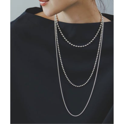 《WEB限定追加予約3》in mood/インムード MULTIBALL CHAIN-necklace （シルバー）｜詳細画像