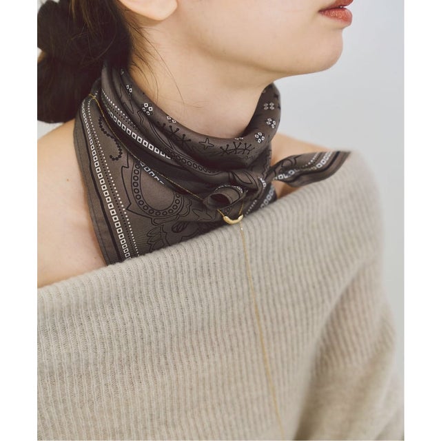 LE SCARF/レスカーフ PAISLEY SCARF （ベージュ）