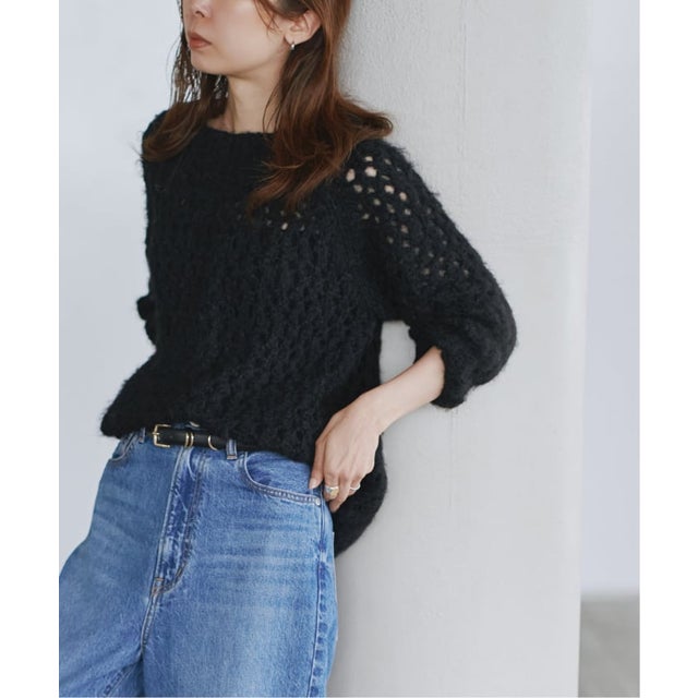 《予約》COUTURE D'ADAM/クチュールドアダム Hand-knitted Lace PO （ブラック）