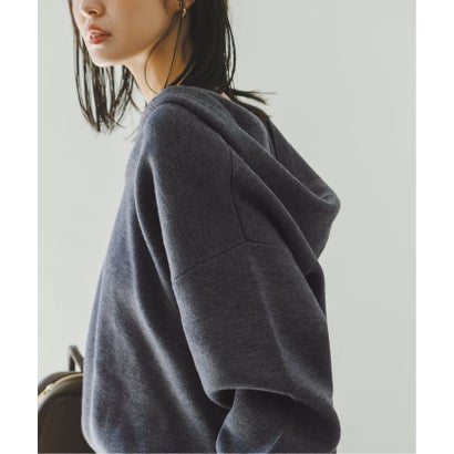 ノーブル NOBLE 《WEB限定追加予約》接結タック編みフードプルオーバー2 （ブラック）｜詳細画像