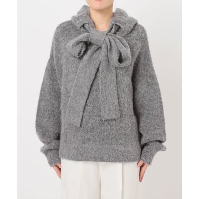 ノーブル NOBLE 《予約》CLOSED/クローズド Hoodie with bow tie （グレー）｜詳細画像