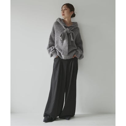 ノーブル NOBLE 《予約》CLOSED/クローズド Hoodie with bow tie （グレー）｜詳細画像