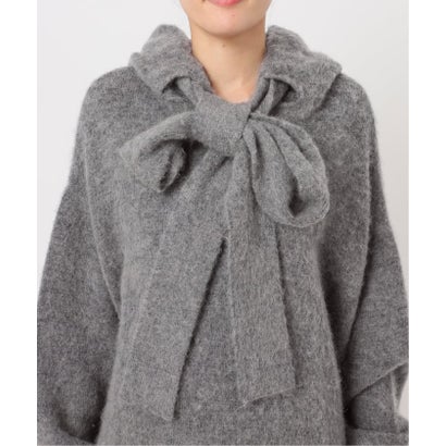 ノーブル NOBLE 《予約》CLOSED/クローズド Hoodie with bow tie （グレー）｜詳細画像