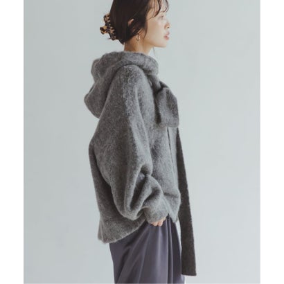 ノーブル NOBLE 《予約》CLOSED/クローズド Hoodie with bow tie （グレー）｜詳細画像