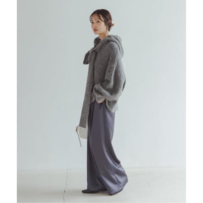 ノーブル NOBLE 《予約》CLOSED/クローズド Hoodie with bow tie （グレー）｜詳細画像