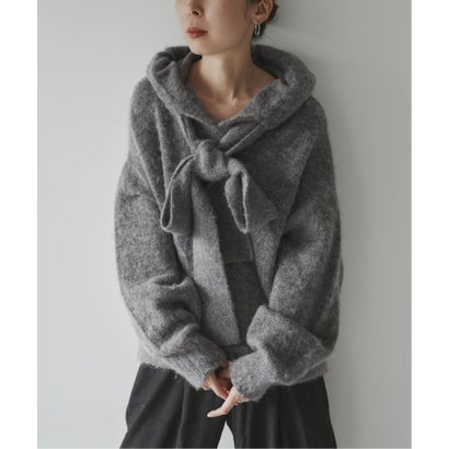 ノーブル NOBLE 《予約》CLOSED/クローズド Hoodie with bow tie （グレー）｜詳細画像