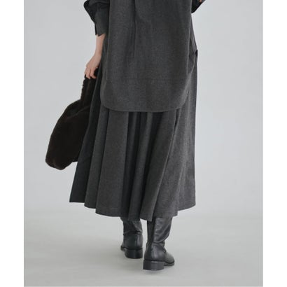 BY MALENE BIRGER/バイマレーネビルガー FLANNEL SK （グレー）｜詳細画像