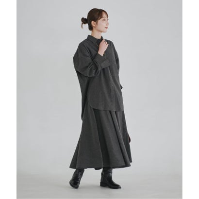 BY MALENE BIRGER/バイマレーネビルガー FLANNEL SK （グレー）｜詳細画像