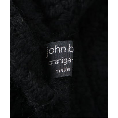 《WEB限定追加予約》カラー別注John branigan/ジョンブラニガン ポケット付きストール （ブラック）｜詳細画像
