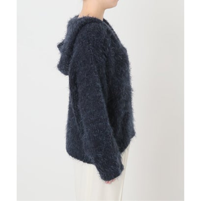 《予約・NOBLE別注》TRICOTS JEAN MARC/トリコットジーンマルク フーディーニット（ネイビー）｜詳細画像