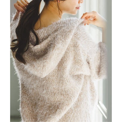 《予約・NOBLE別注》TRICOTS JEAN MARC/トリコットジーンマルク フーディーニット（ネイビー）｜詳細画像