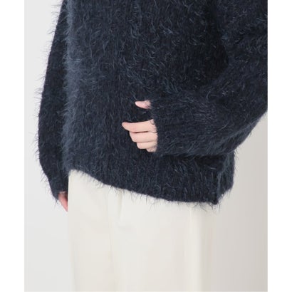 《予約・NOBLE別注》TRICOTS JEAN MARC/トリコットジーンマルク フーディーニット（ネイビー）｜詳細画像