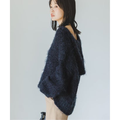 《予約・NOBLE別注》TRICOTS JEAN MARC/トリコットジーンマルク フーディーニット（ベージュ）｜詳細画像