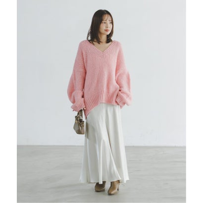 《WEB限定追加予約・別注》TRICOTS JEAN MARC 2WAYボリュームニット （ピンク）｜詳細画像