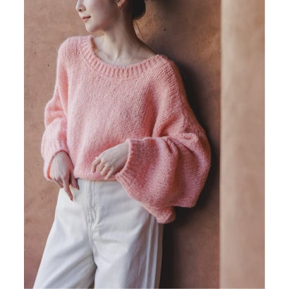 《WEB限定追加予約・別注》TRICOTS JEAN MARC 2WAYボリュームニット （ピンク）｜詳細画像