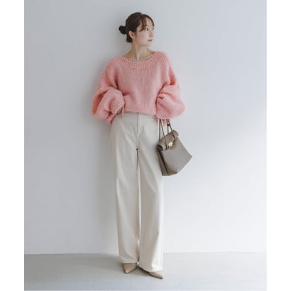 《WEB限定追加予約・別注》TRICOTS JEAN MARC 2WAYボリュームニット （ピンク）｜詳細画像